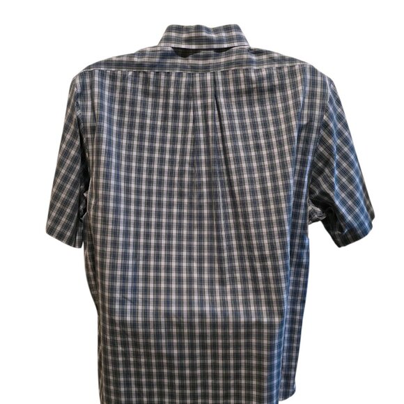 Brooks Brothers Men's Plaid Short Sleeve Cotton Button-Down Shirt Size XL - Picture 5 of 8